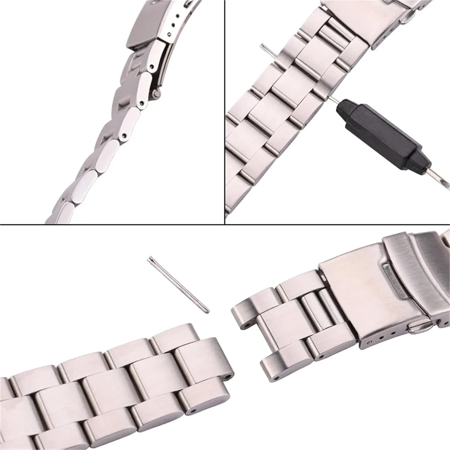 Bracelet With Quick Release Fits peace specialist Most Watches 22mm 20mm Adjustable Stainless Steel Watch Band Durable Metal 