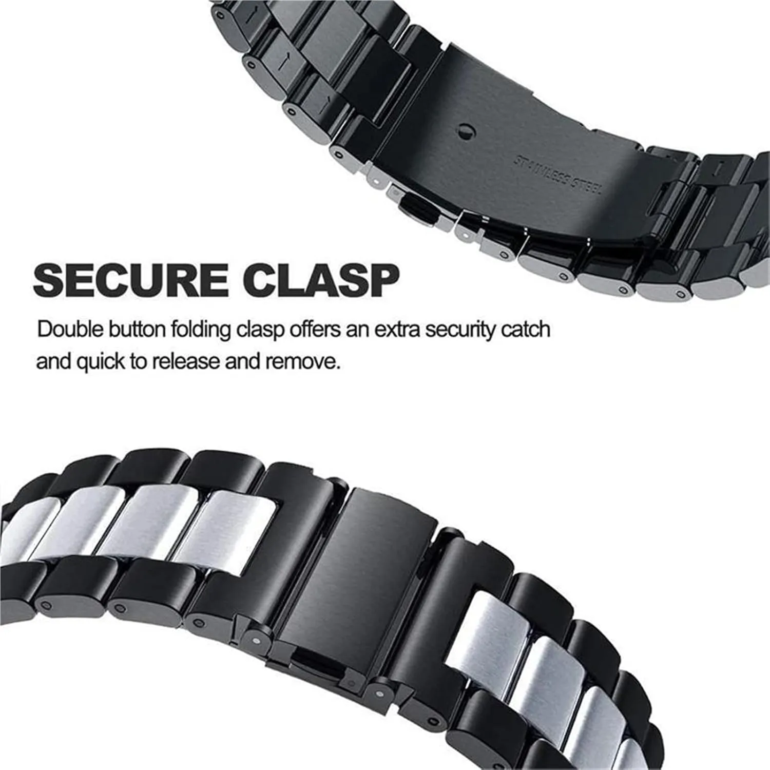 Bracelet Wristband Stainless Steel Strap Watch Replacement Metal spiny Band 