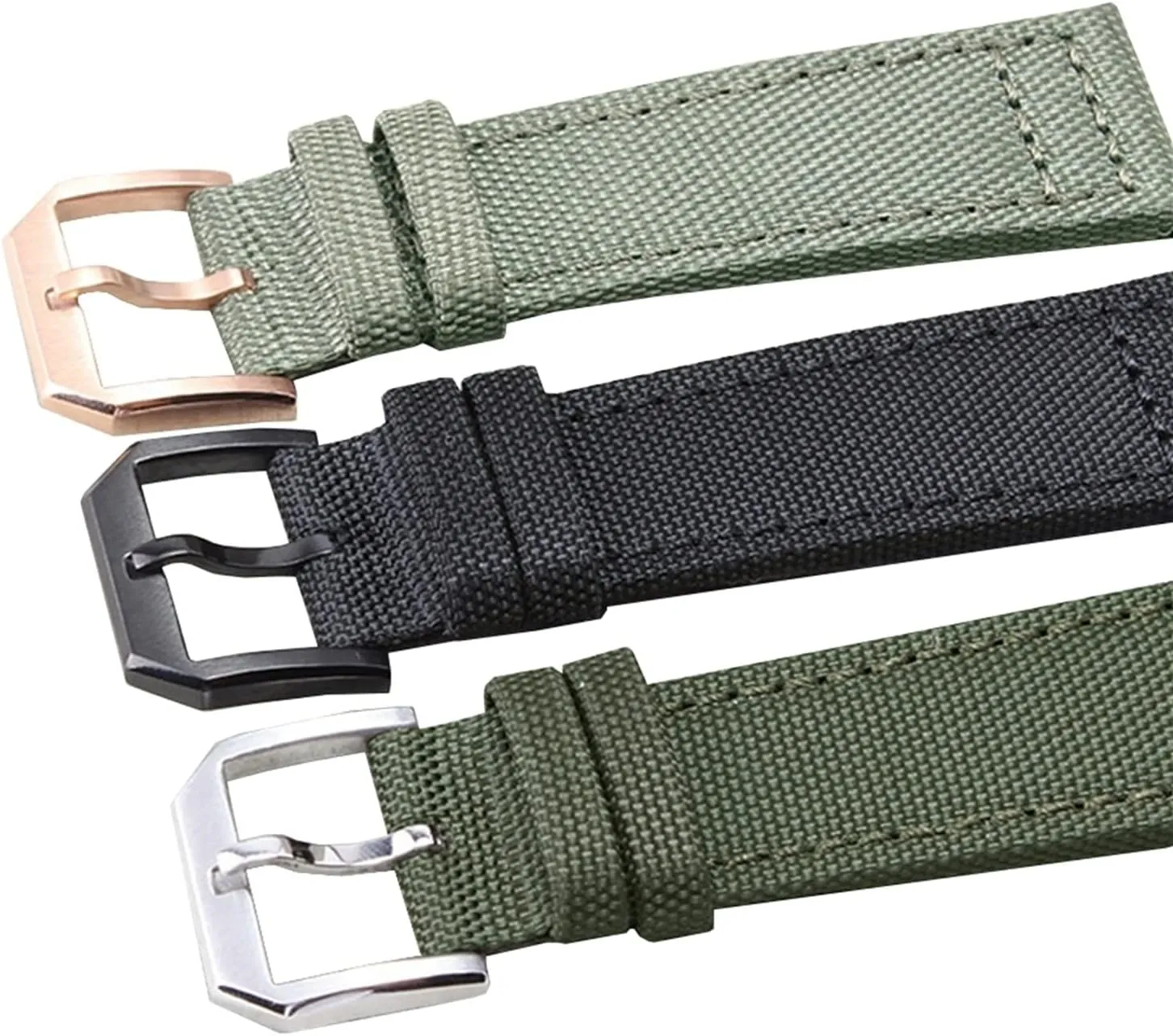 Bracelet Wristband Universal Strap,20/21/22mm Men Military Sports Nylon Canvas Watchband Polished Pin degrade aristocratic pointillist exposition Clasp Watch 