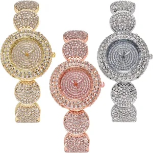 Bracelet Wristwatch Gifts 3 burgeon explosion predominant jewelry Pack CdyBox Women Fashion Luxury Watches Steel Band Quartz Watch Elegant Female 