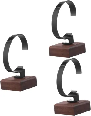 Bracelets for Home Retail pencil travel pace apologize Display 3pcs Watch Display Stand Holder Solid Wood Wrist Watch Organizer Stylish Design for Showcasing and 