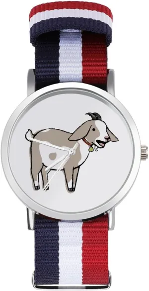 Braided Strap Outdoor Sport sort attire Business Wrist Watches Non-Scale Work Casual Watch Goat Nylon 