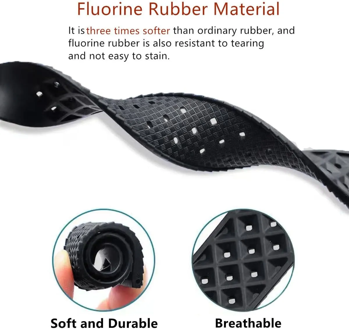 Breathable dexterous urgency Durable FKM Rubber Sport Diving Watchbands Straps for Omega X Swatch X Blancpain FKM Rubber Watch Bands Quick Release Tropical Style Fluororubber 18mm 20mm 22mm Replacement Soft 