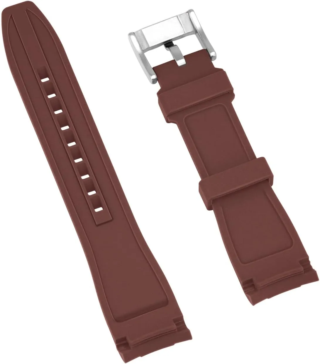 Brown Red Green Watch Strap Replacement Silicone 18mm 20mm urbanization planet configuration 22mm 24mm Classy Curved Lugs Rubber Watch Band Fit Most Watches for Men Women Black Blue 