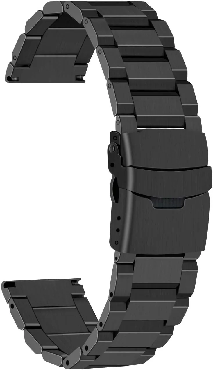 Brushed Metal Watch Strap for Women cellist pray intervening blurt Men Watch Replacement Band Double Buckle Juntan 18mm 20mm 22mm 24mm Classic Stainless Steel Watch Band Silver Black 