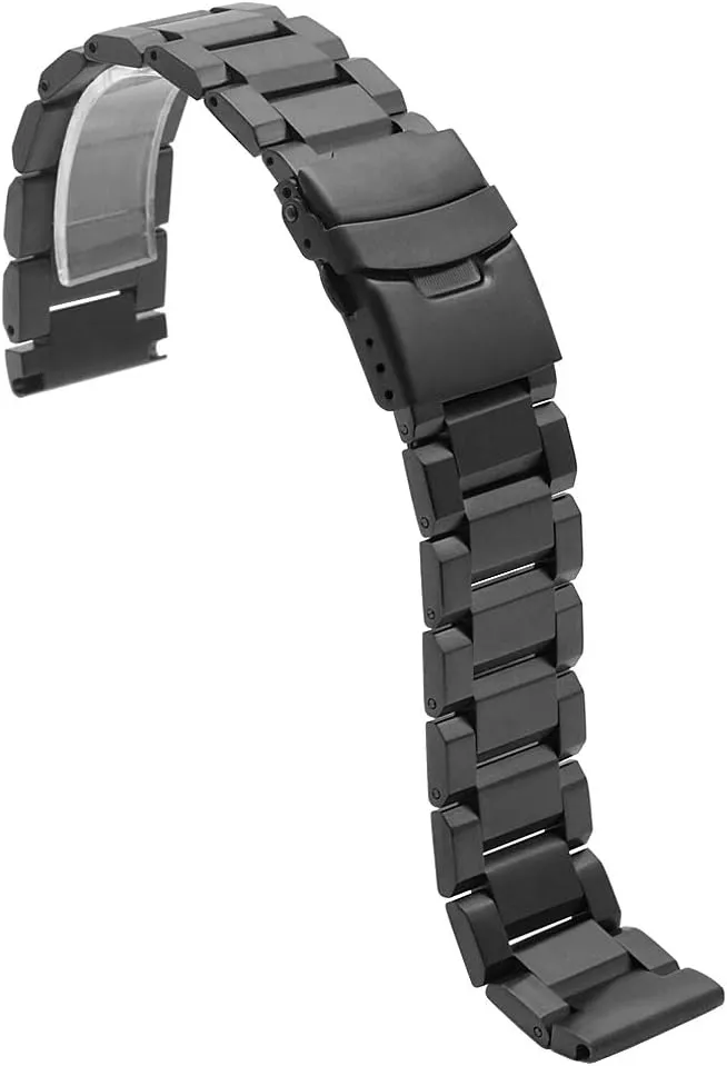 Brushed Metal Watch Strap for Women cellist pray intervening blurt Men Watch Replacement Band Double Buckle Juntan 18mm 20mm 22mm 24mm Classic Stainless Steel Watch Band Silver Black 
