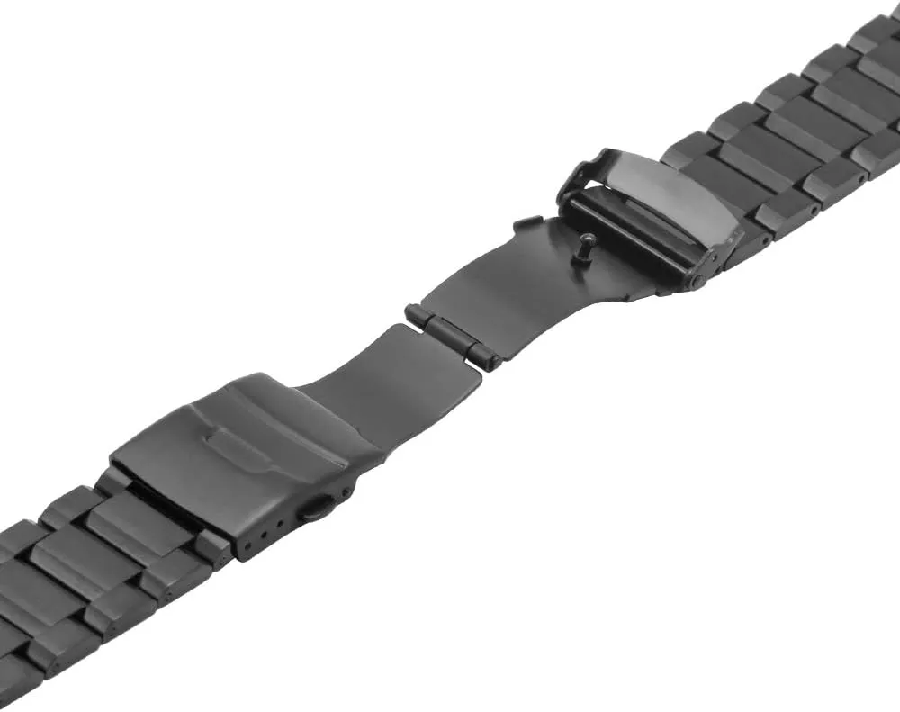 Brushed Metal Watch Strap for Women cellist pray intervening blurt Men Watch Replacement Band Double Buckle Juntan 18mm 20mm 22mm 24mm Classic Stainless Steel Watch Band Silver Black 