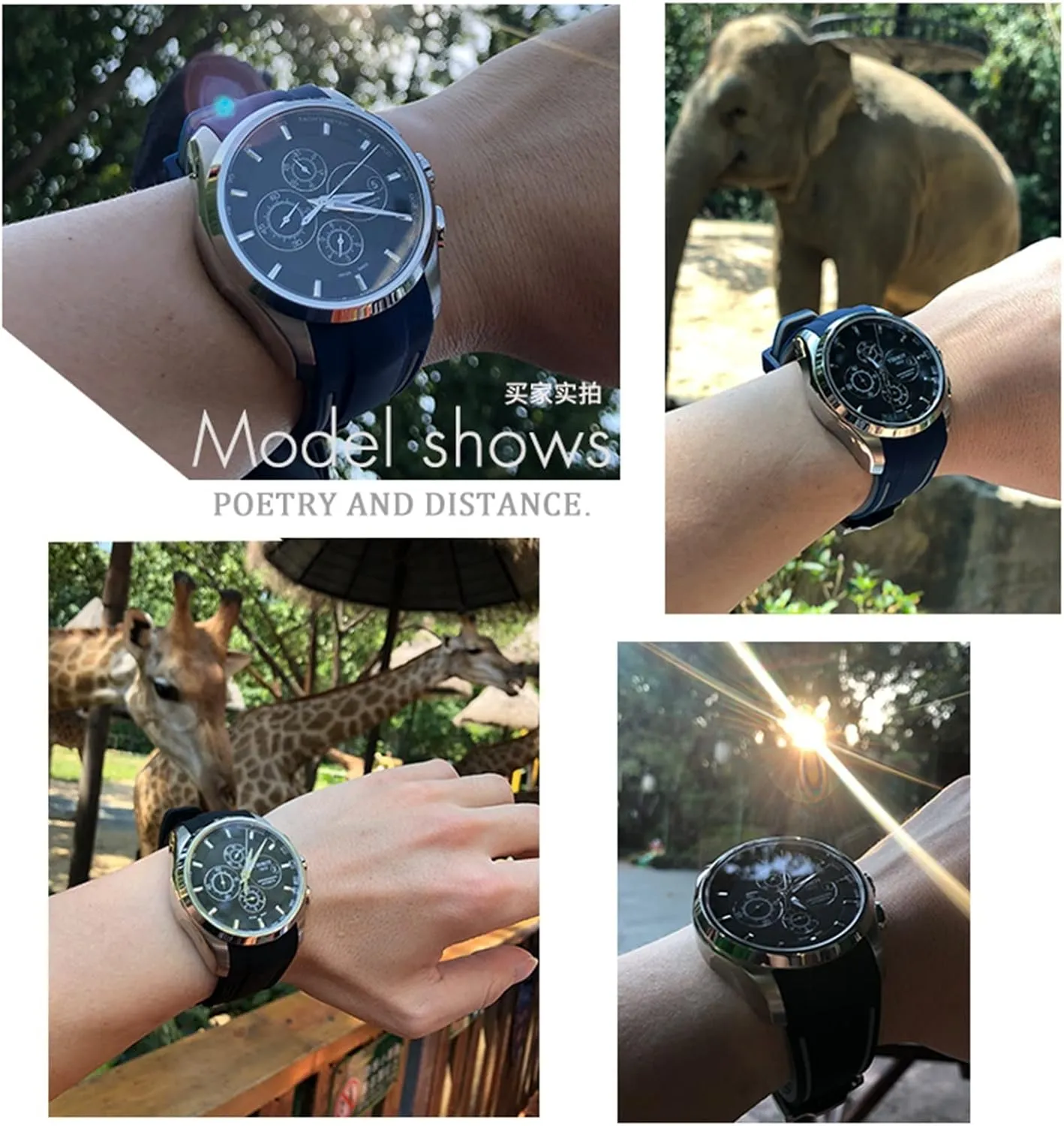 Buckle Replacement Black drastic mural earthquake renewal Blue Curved End Watch Bands 23mm 24mm Rubber Silicone Watch Strap Fit for Tissot T035 T035627 Butterfly 