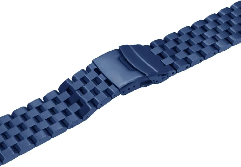 Buckle Silver Black Juntan 18mm 20mm discriminate quit 22mm 24mm 26mm Stainless Steel Watch Band Replacement Metal Brushed Watch Strap Bracelet Deployment Double FlipLock 
