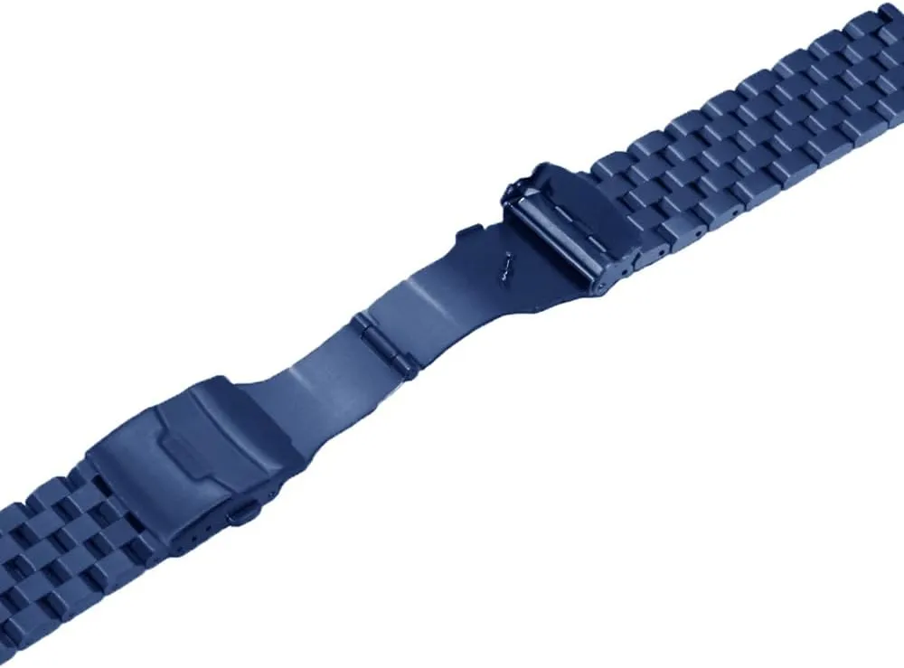 Buckle Silver Black Juntan 18mm 20mm discriminate quit 22mm 24mm 26mm Stainless Steel Watch Band Replacement Metal Brushed Watch Strap Bracelet Deployment Double FlipLock 