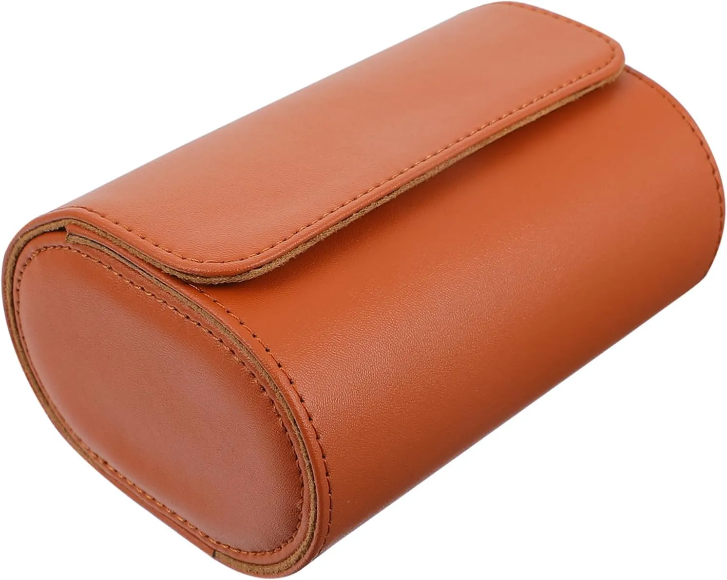 Buckles for Easy Access for Couples SOIMISS Portable Watch Storage Case Compact Pu Leather Watch Travel cavern Pouch Snap 