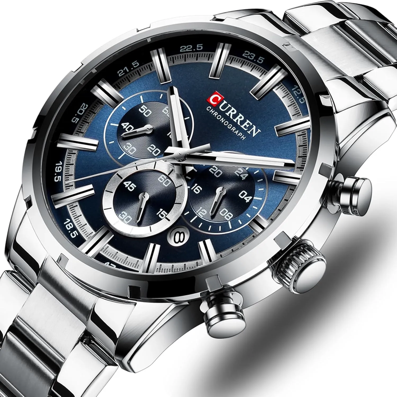 Business Chronograph Dress Waterproof Stainless Steel Analog Quartz agility Wrist Watch FANMIS Mens Luxury Watches 