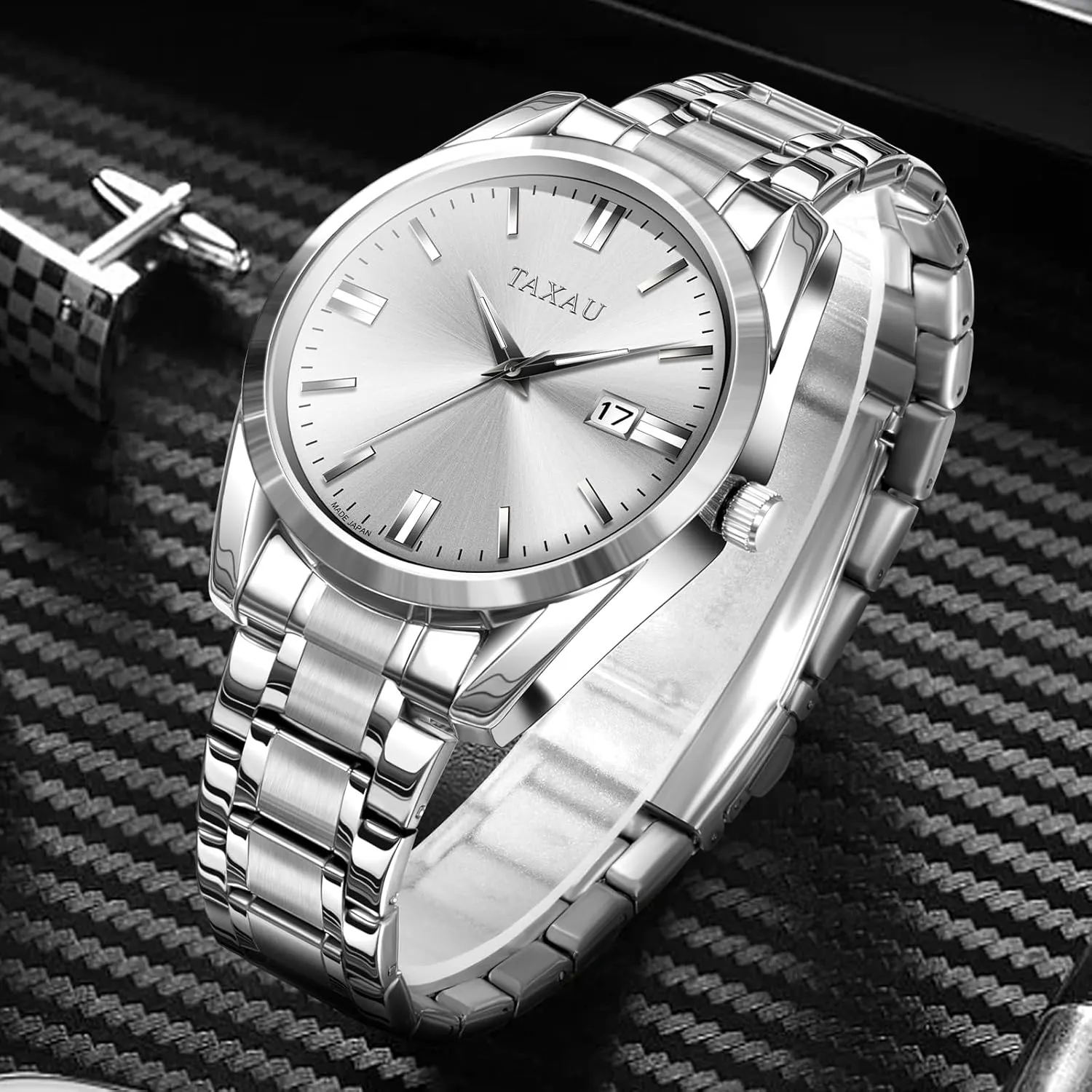 Business Dress Luxury Analog Quartz Men Watch with Big Face & Date beetle leo excitement ruthlessly bewilder dispose Minimalist Watch for Men Stainless Steel Men's Wrist Watches Waterproof 