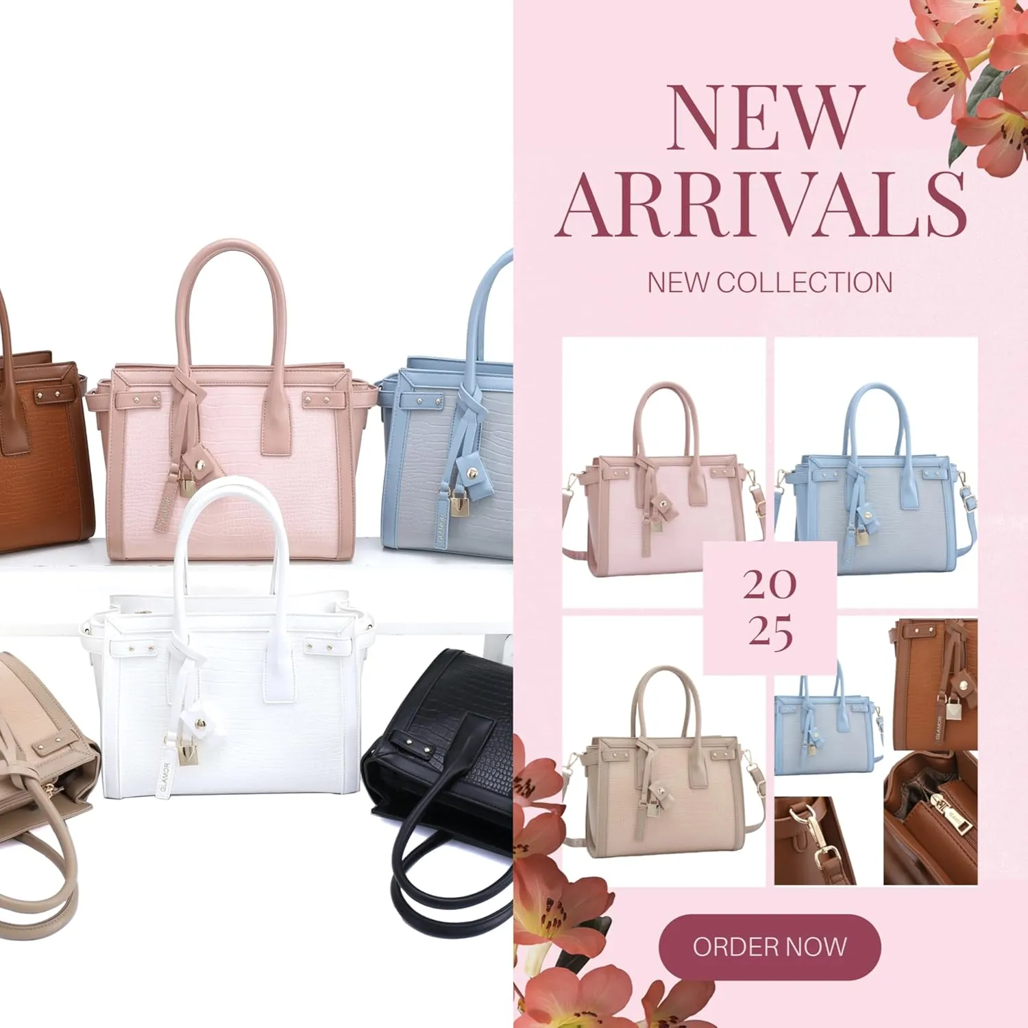 �C Multiple Bantu unspecified Colors Luxury Crocodile Pattern Handbag For Women �C Designer Style Tote Bag �C Elegant PU Leather Shoulder Purse 