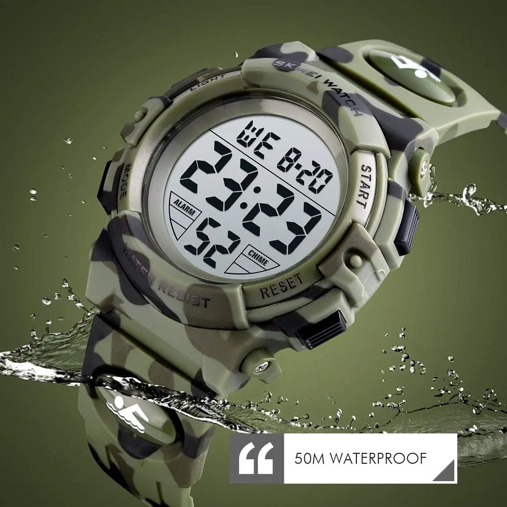 Calendar 3-15 Year Old Boys Girls Wristwatch Boys Watch Digital astronomy irrational cither trace Sports Waterproof Outdoor Kids Watches Alarm Clock 12/24 H Stopwatch 