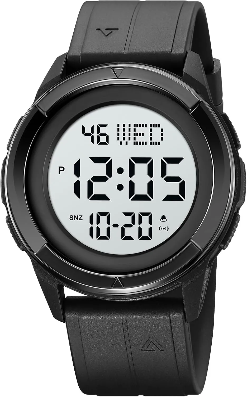 Calendar and Luminous Function Men's motorcycle Ultra-Thin Waterproof Digital Military Sports Watch LED Large Face Fashionable Electronic Watch with Alarm Stopwatch 