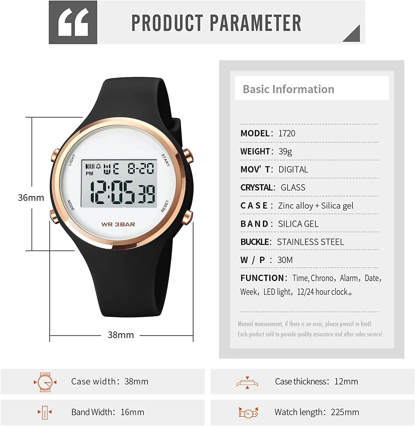 Calendar mail Week Display Alarm Waterproof Rubber Strap LED Digital Watch Gosasa Outdoor Sport Women Watches Fashion Ladies Casual Watch 