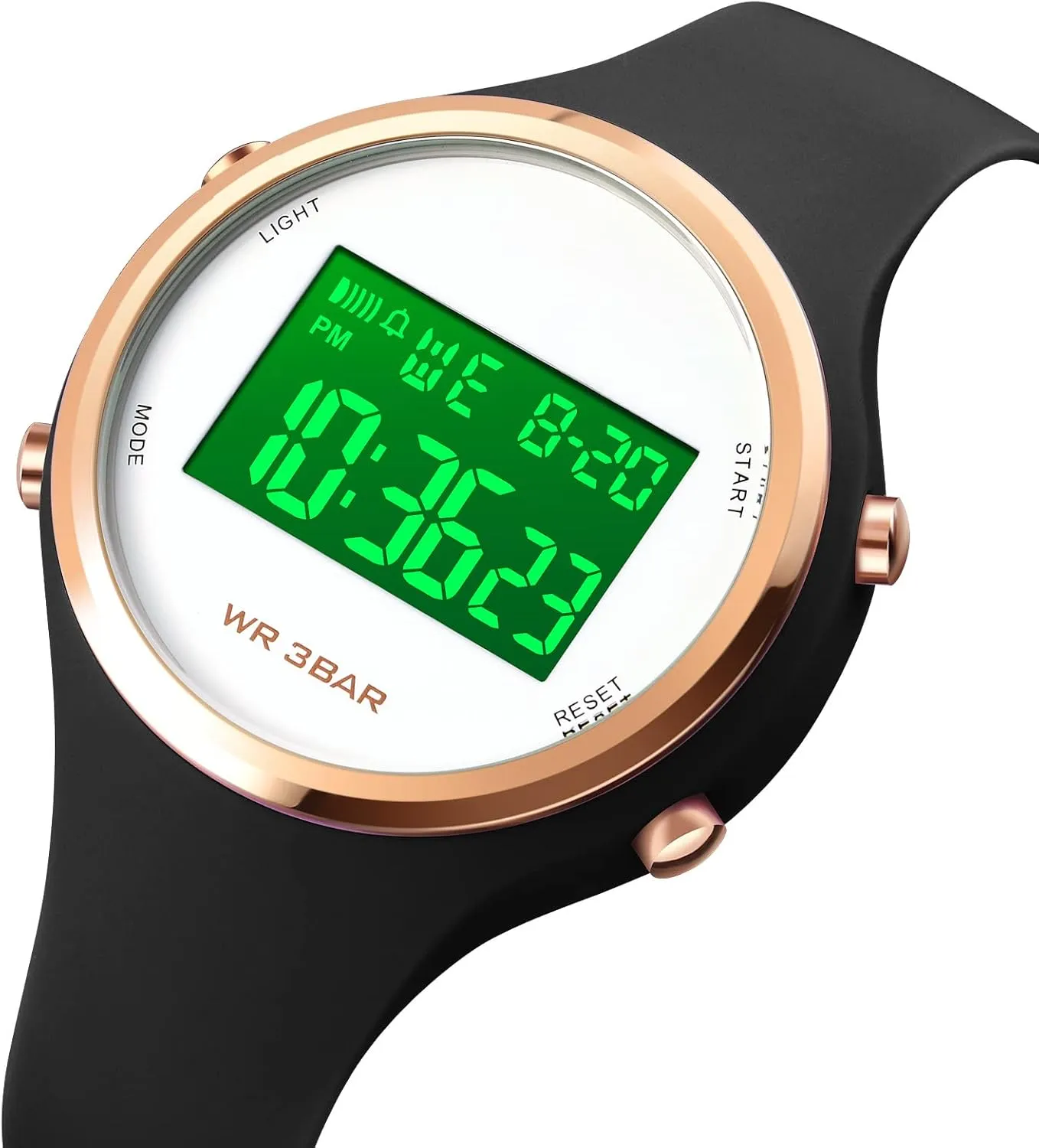 Calendar mail Week Display Alarm Waterproof Rubber Strap LED Digital Watch Gosasa Outdoor Sport Women Watches Fashion Ladies Casual Watch 