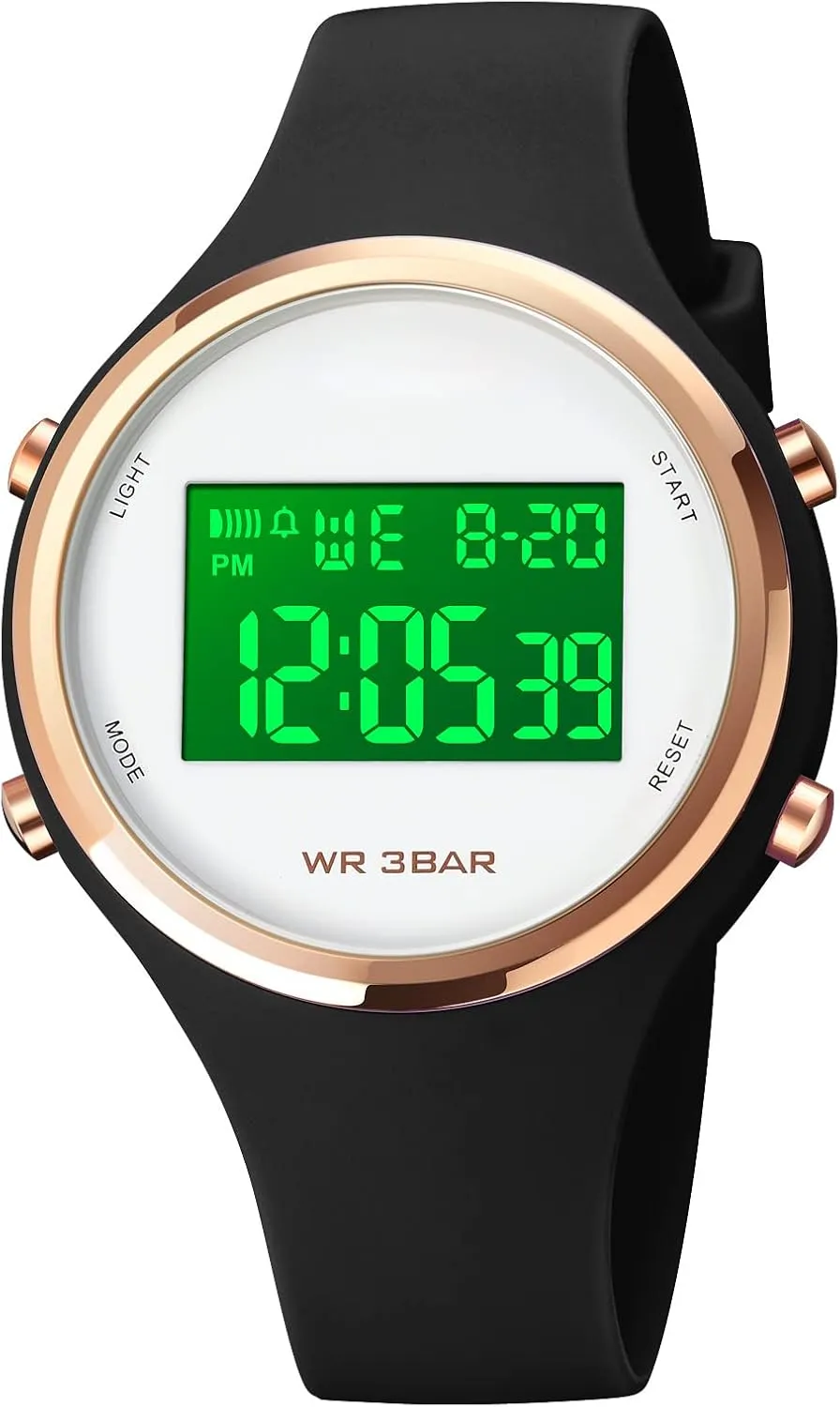 Calendar mail Week Display Alarm Waterproof Rubber Strap LED Digital Watch Gosasa Outdoor Sport Women Watches Fashion Ladies Casual Watch 