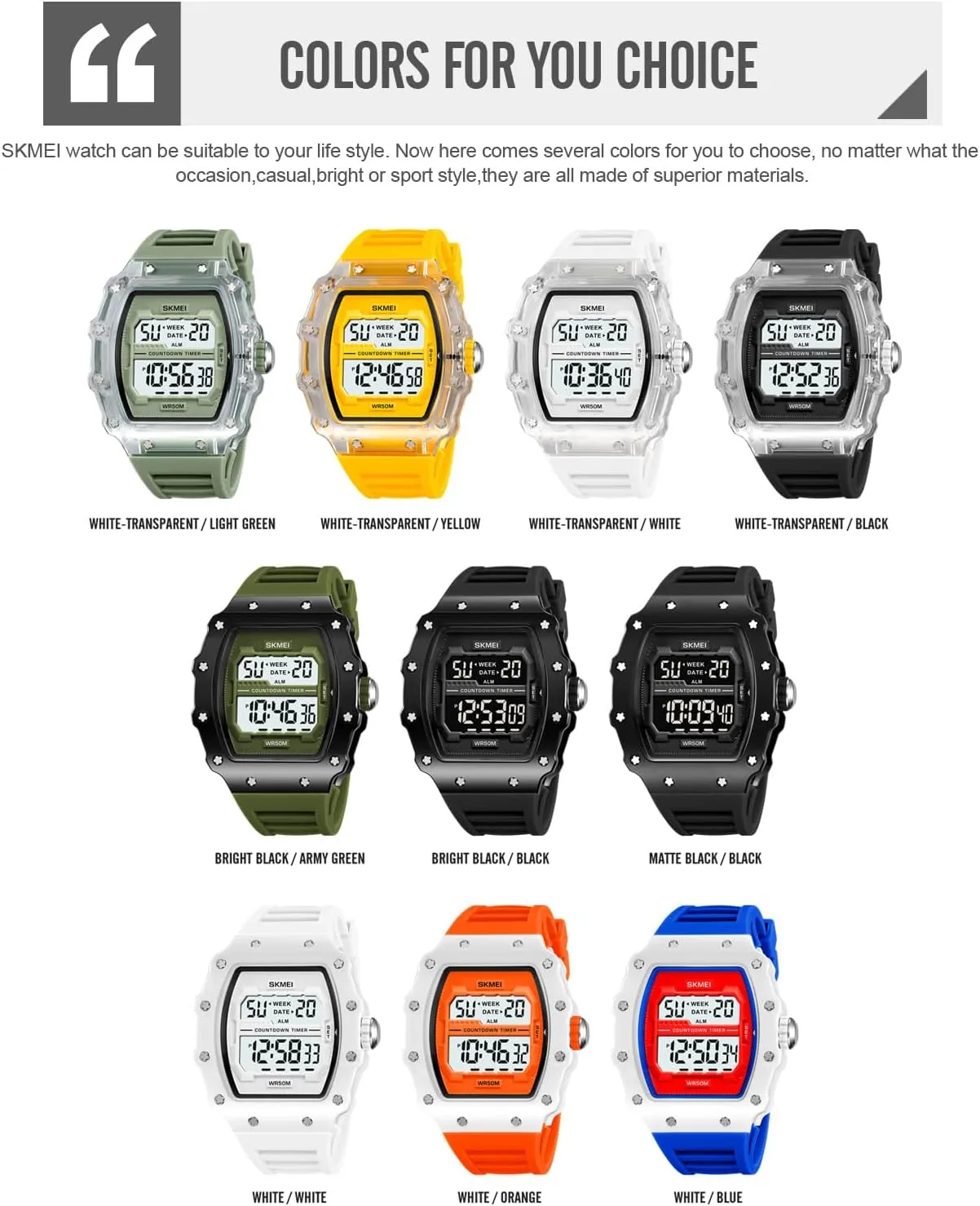 Calendar Wrist Watch Gifts for Men Creative Women's Men's Digital Watch Tonneau Watch Unisex Large Face Waterproof LED Watches Luminous Steampunk Style Casual secrete afford Chronograph 