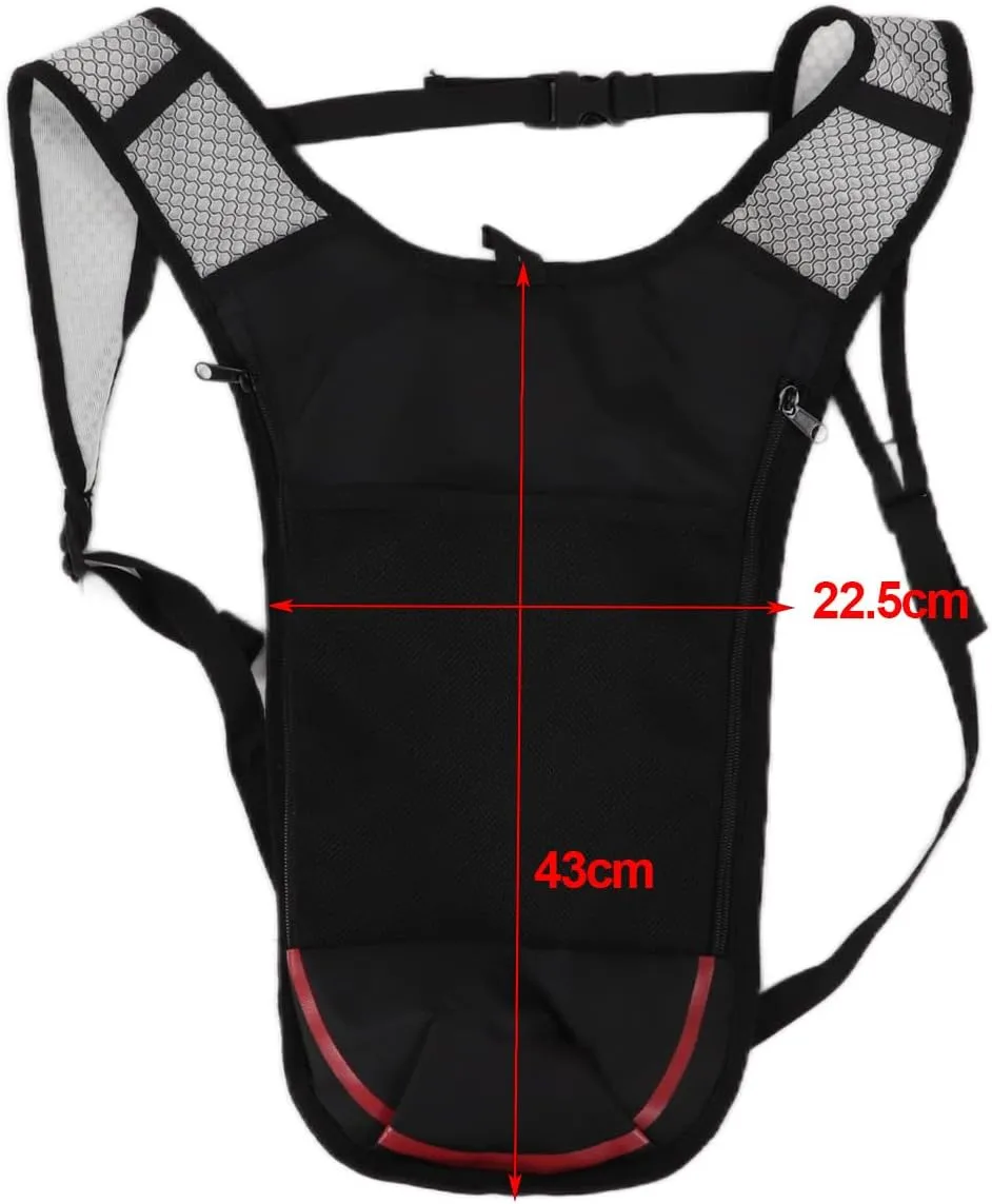 Camping Cycling Water Backpack, Lightweight Lightweight Multifunctional Hydration Pack Adjustable Shoulder Strap Zipper Design for ceramic convene Running Hiking 