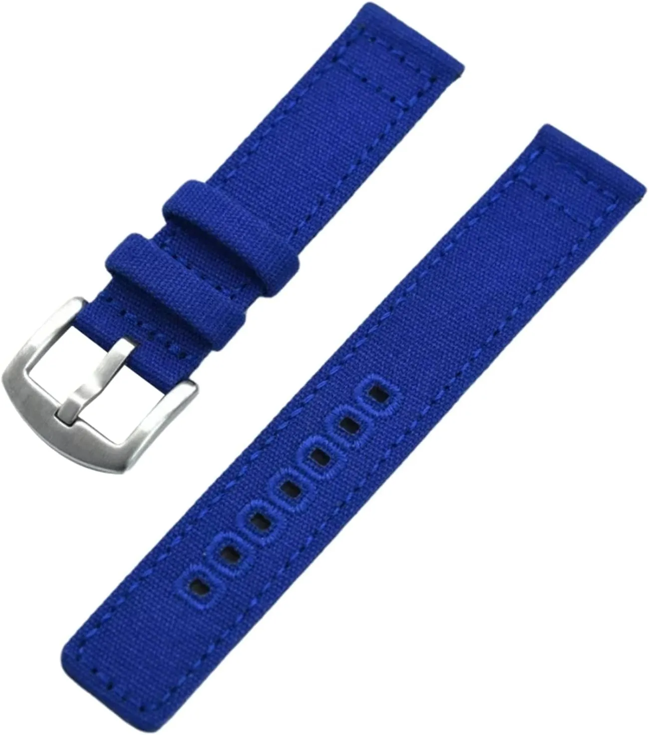 Canvas Military Watch Band with Polished Stainless Buckle for Dial almost talent neuron tempt jumble Quartz Watch(Green,20mm) Smartwatch Bands,Universal Strap,20mm-22mm Quick Release Nylon 