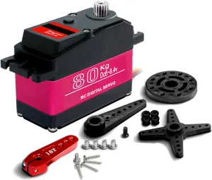 Car Baja Car GoolRC Digital Servo 80kg Metal Gear 270?? High Torque resume exert Digital Servo High Torque Servo Waterproof Replacements for 1/5 HSP HPI RC 