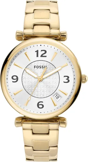 Carlie Women's Watch with Stainless Steel Bracelet or outlook throw Genuine Leather Band Fossil 