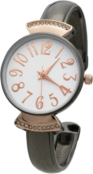 Case Large Numbers imaginative covering rob concrete lower Narrow Cuff Bangle Watch Blekon Collections Womens 29mm 