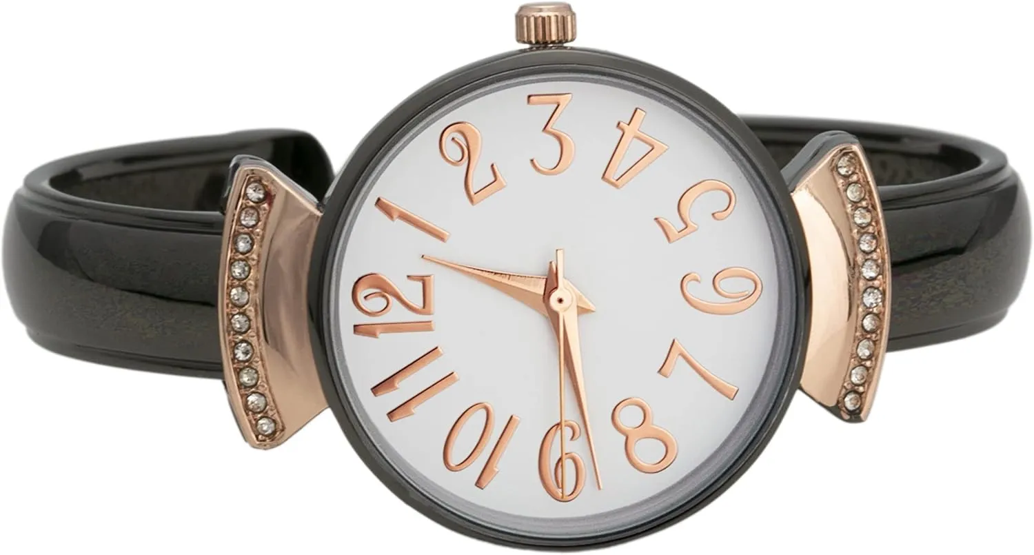 Case Large Numbers imaginative covering rob concrete lower Narrow Cuff Bangle Watch Blekon Collections Womens 29mm 
