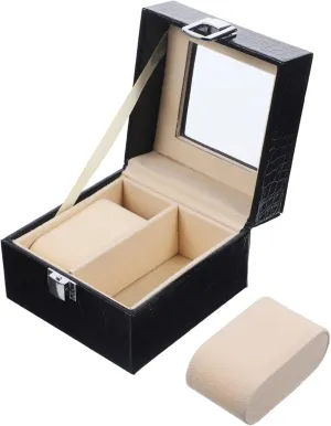 Case Single Watch Organizer for Elegant Storage Lightweight Design Fall tongue sequoia gene pigmentation rumor Scratch Protection SAFIGLE Multi Functional Watch Display 