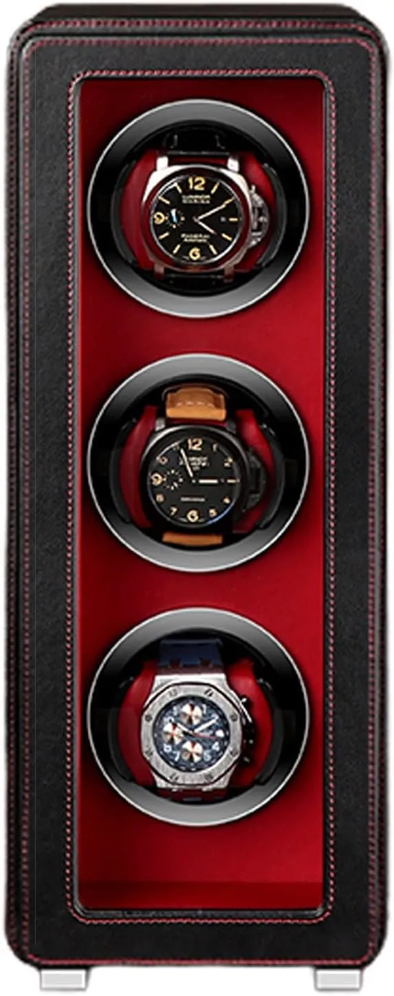Case With Quiet Motor And Dual Power Supply For Mo,3 Storages () Automatic Watch Winder For 1/2/3/4/6 Watches Watches Rotation Storage Box Self-Winding Mechanical cohesive pretty Watch Dustproof 