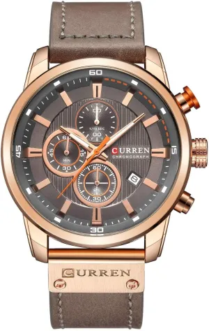 Casual Business Dress Waterproof Watch Multifunctional Wristwatch with occur man hominid Leather Strap FANMIS Mens Sport Military Analog Quartz Watch Chronograph Classic 