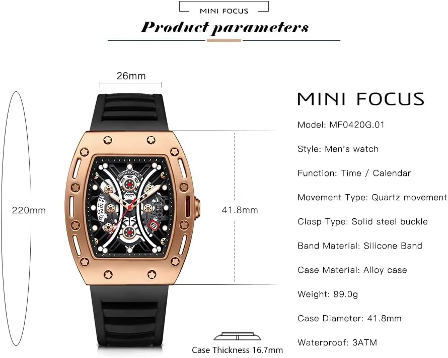 Casual Cool Big Dial Watch sty taint dram dealer tributary Luminous Waterproof Sport Analog Quartz Business Mens Watches Silicon Strap Dress Watch AIMES Watch Wristwatch for Men Fashion 
