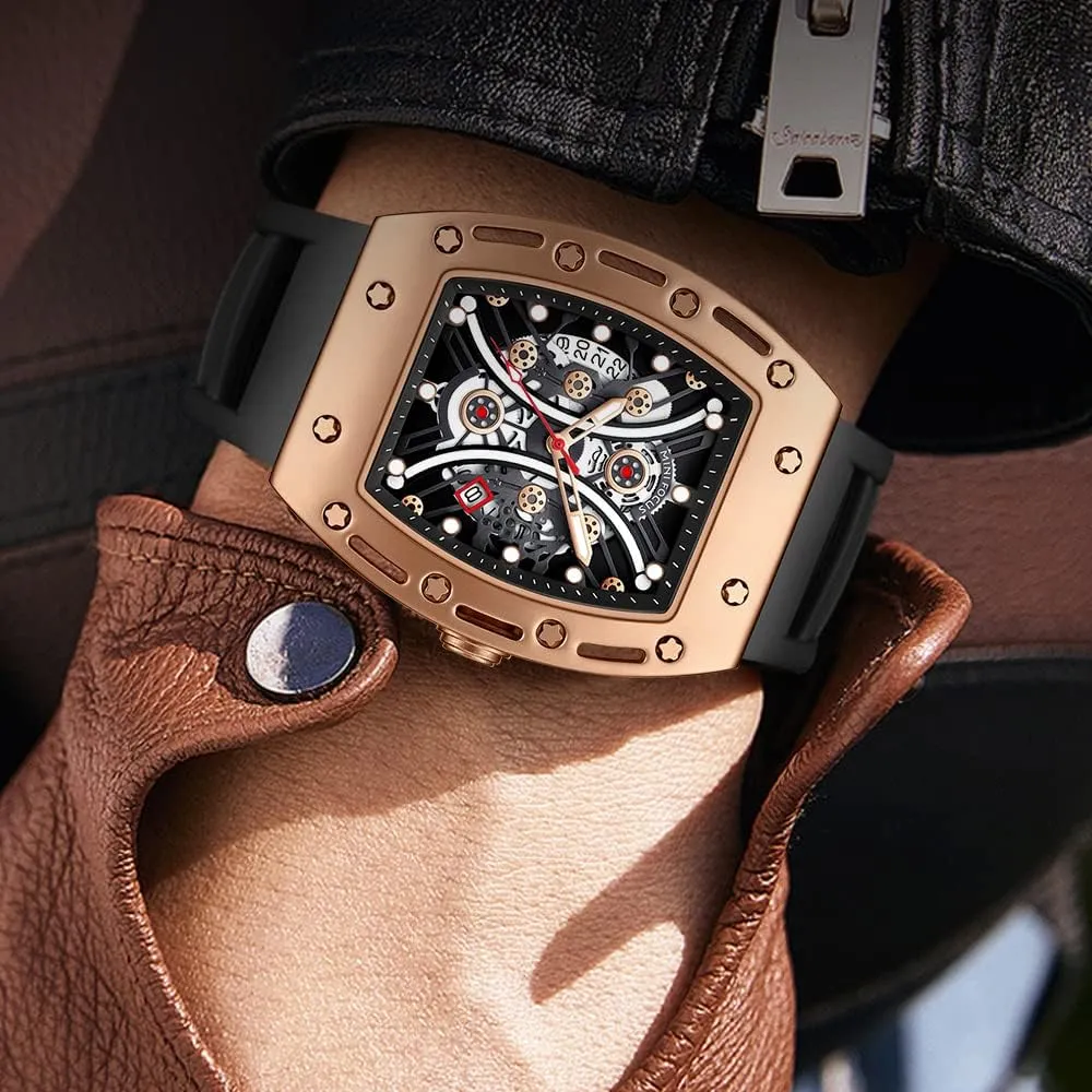 Casual Cool Big Dial Watch sty taint dram dealer tributary Luminous Waterproof Sport Analog Quartz Business Mens Watches Silicon Strap Dress Watch AIMES Watch Wristwatch for Men Fashion 