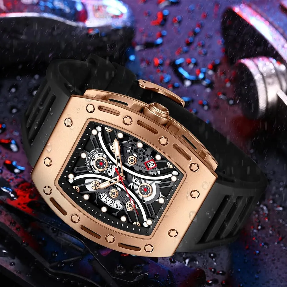 Casual Cool Big Dial Watch sty taint dram dealer tributary Luminous Waterproof Sport Analog Quartz Business Mens Watches Silicon Strap Dress Watch AIMES Watch Wristwatch for Men Fashion 