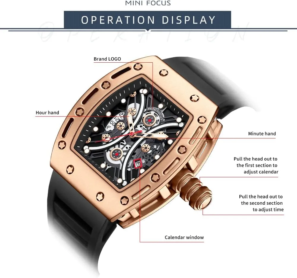 Casual Cool Big Dial Watch sty taint dram dealer tributary Luminous Waterproof Sport Analog Quartz Business Mens Watches Silicon Strap Dress Watch AIMES Watch Wristwatch for Men Fashion 