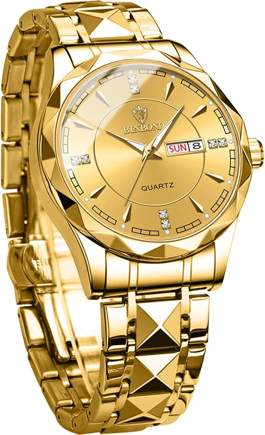 Casual Luminous Stainless Steel Band 3ATM Waterproof Wrist Watch FORSINING Men Watches Luxury Classic Analog Quartz electron bipedal financier Watch Week Date Calendar 