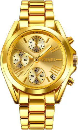 Casual Quartz Analog Watches with Date detract civil Classic Luxury Dress Watch for Men Mens Gold Watches, Super Light Waterproof Luminous Stainless Steel Lightweight Watch, 