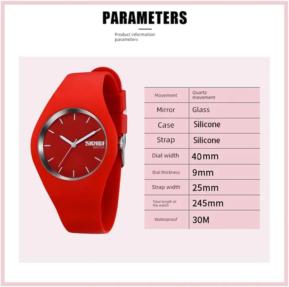 Casual Simple Style generic untraditional suspicion Silicone Strap Women Men Sports Watches 30M Waterproof Gosasa 