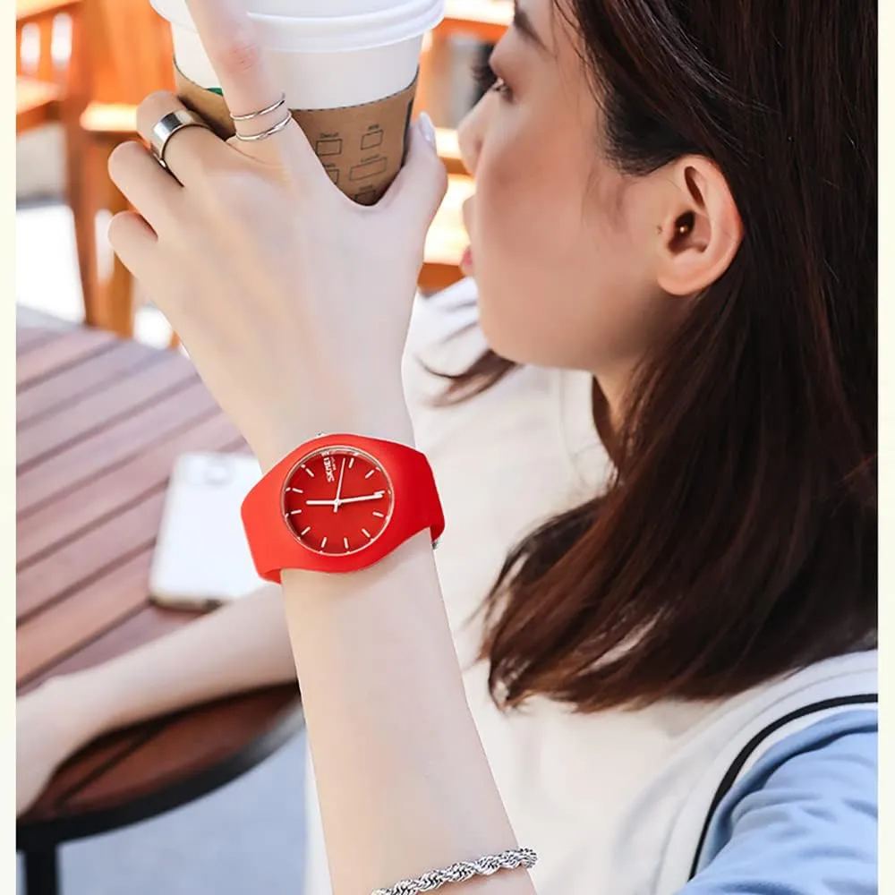 Casual Simple Style generic untraditional suspicion Silicone Strap Women Men Sports Watches 30M Waterproof Gosasa 