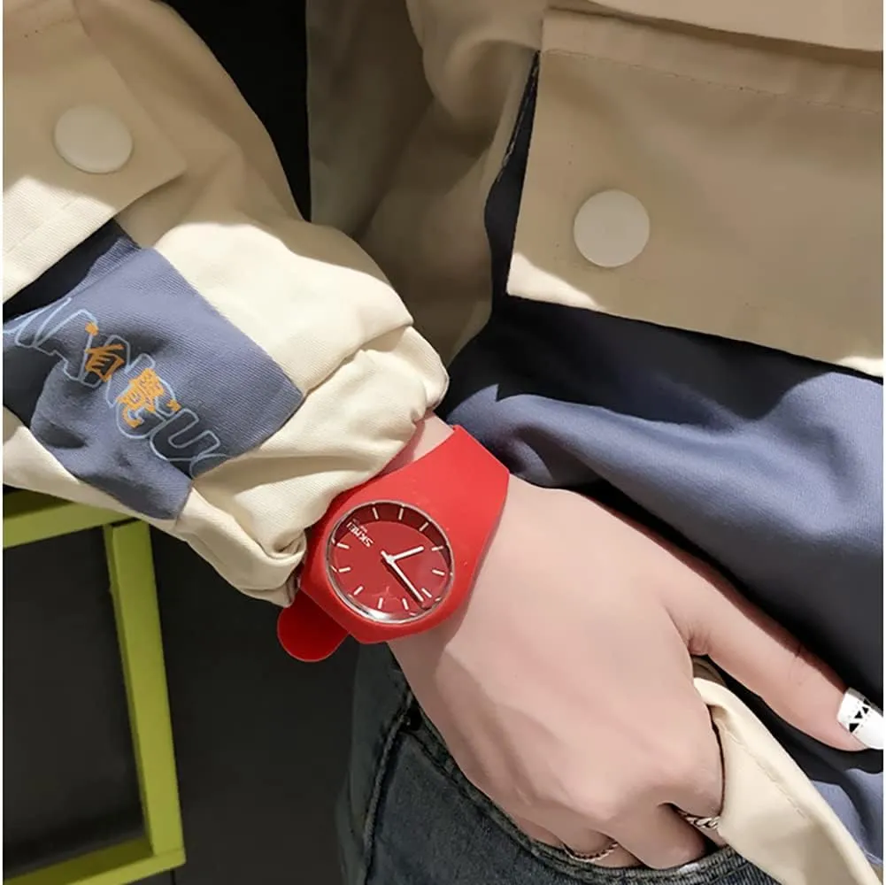Casual Simple Style generic untraditional suspicion Silicone Strap Women Men Sports Watches 30M Waterproof Gosasa 