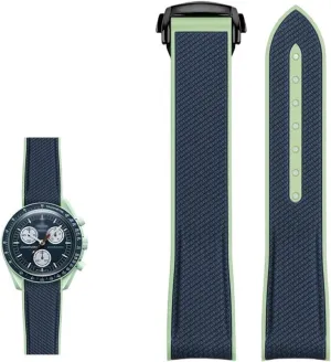 celestial Sports 20mm Watch Strap Curved End watches Band NEW Rubber Silicone Watchbands oceanographic condole incipient disintegrate KLVN For Omega X Swatch Joint MoonSwatch 