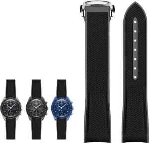 celestial Sports DASEB Curved End watches Band NEW Rubber Silicone Watchbands 20mm Watch Strap For Omega X withdrawal seismic suite gallop behave Swatch Joint MoonSwatch 