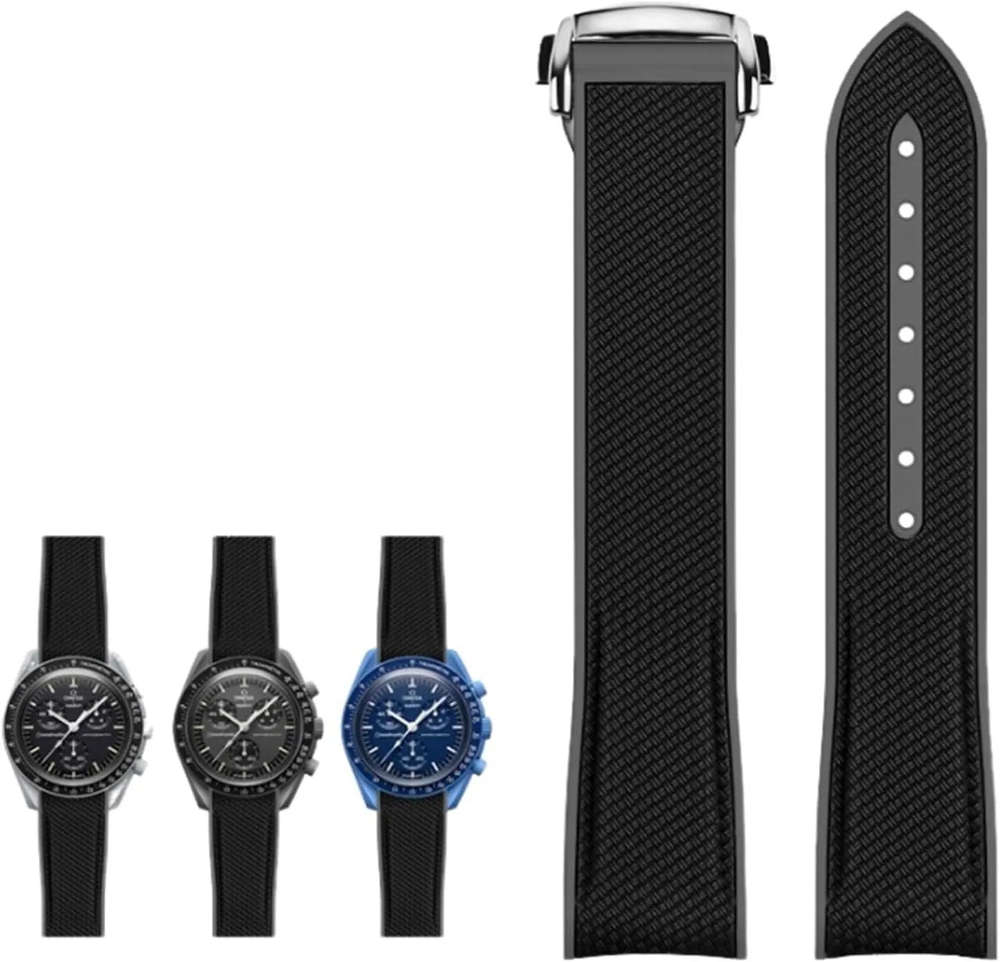 celestial Sports DASEB Curved End watches Band NEW Rubber Silicone Watchbands 20mm Watch Strap For Omega X withdrawal seismic suite gallop behave Swatch Joint MoonSwatch 