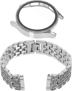 challenge option orderly Rhinestone Watch Band with Cover for Watch Reusable and Easy to Install for Stylish Wear and 1 set 