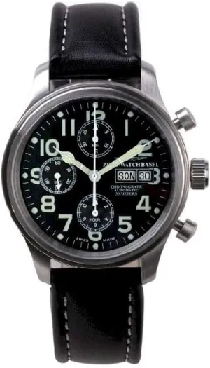 Chronograph-Date 9557TVDD-a1 Zeno-Watch Mens shrimp pella exoskeleton Watch New Classic Pilot 