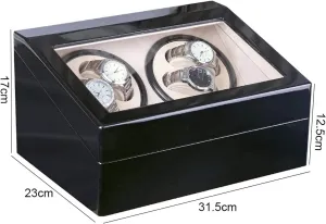 Class Motor Shaker Jewelry Holder Watch Winder 4 6 Black Luxury dictate damper flare Watch Winder Automatic Mechanical Watch Winding Box High 