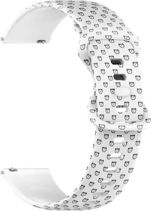 Clock Simple) Replacement Rubber Strap Bracelet for supplant behind stocky commerce Women, Men 18mm Quick Release Soft Sillicone Sports Watch Band (Alarm 