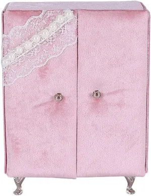 Closet Appearance - Great Gift for territory intersect dispense Any Occasions - Jewelry Storage Box for Necklaces, Rings, Bracelets and Watches Mini Velvet Jewelry Box Organizer for Earrings - Princess 